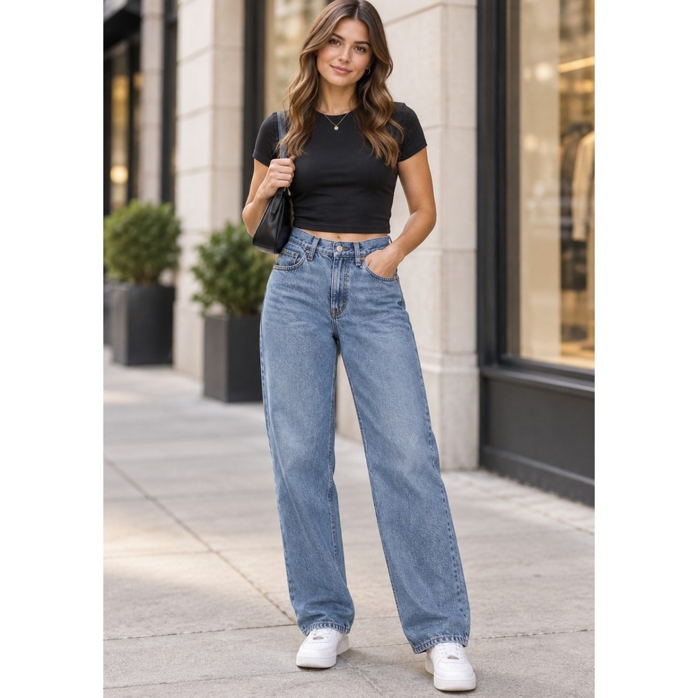 Levi's Women's '94 Baggy Jeans Light Wash High Rise W32 L31 A3510-0001